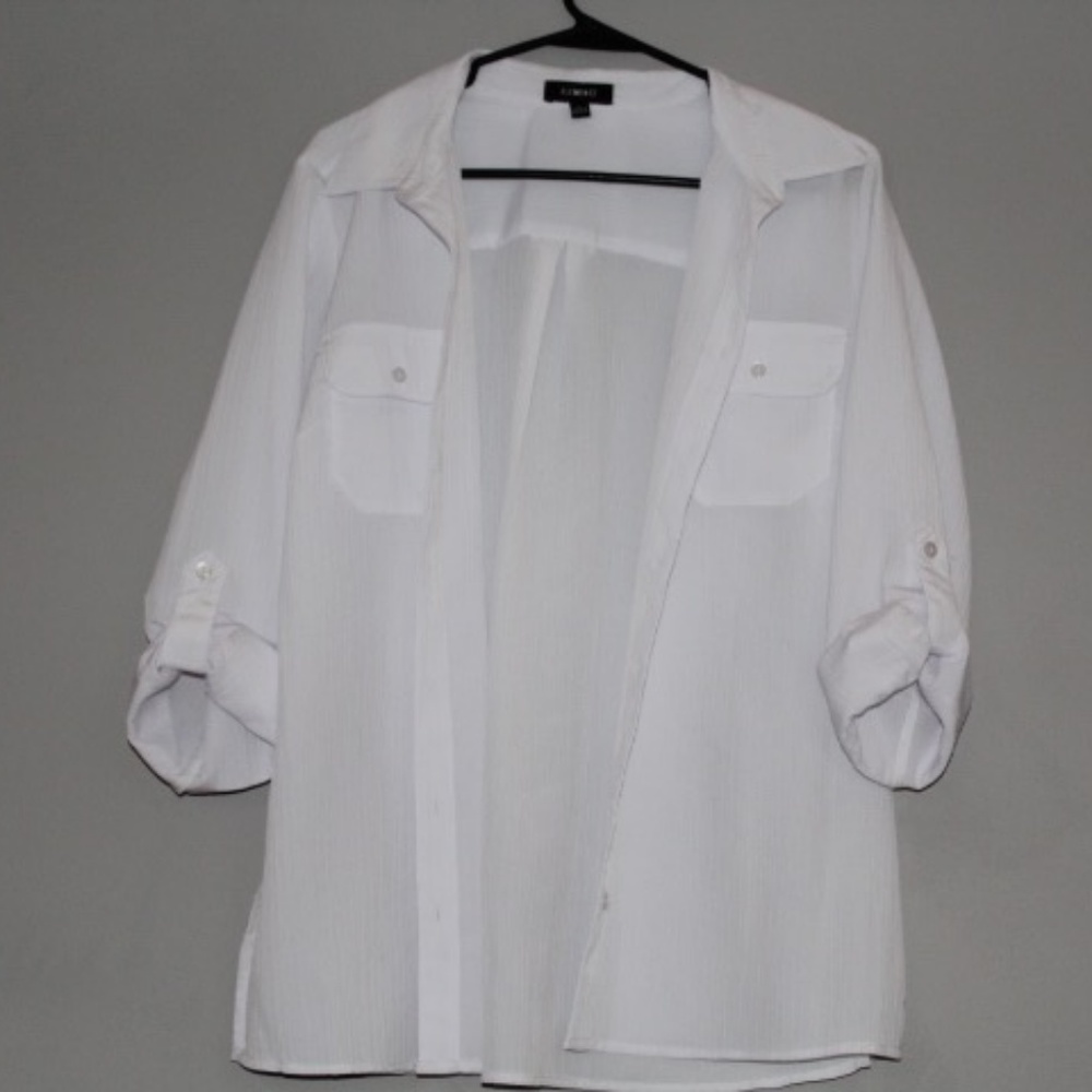 white button up